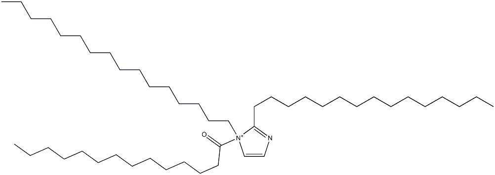 1-Hexadecyl-1-tetradecanoyl-2-pentadecyl-1H-imidazol-1-ium,,结构式