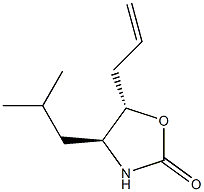 (4S,5S)-4-(2-Methylpropyl)-5-allyloxazolidin-2-one,,结构式