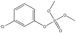 Phosphoric acid dimethyl 3-chlorophenyl ester Structure