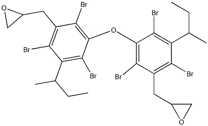 Oxiranylmethyl(3-sec-butyl-2,4,6-tribromophenyl) ether Struktur