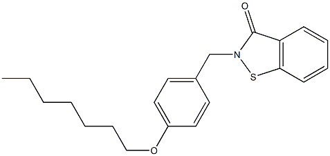  2-[4-(Heptyloxy)benzyl]-1,2-benzisothiazol-3(2H)-one