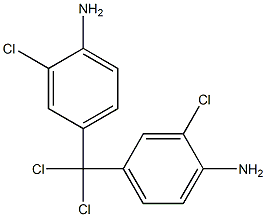 Bis(4-amino-3-chlorophenyl)dichloromethane Struktur