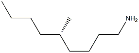 [S,(+)]-5-メチルノニルアミン 化学構造式