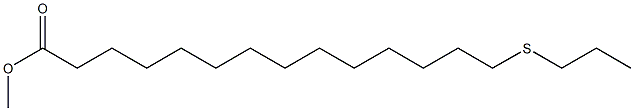 15-Thiaoctadecanoic acid methyl ester 结构式