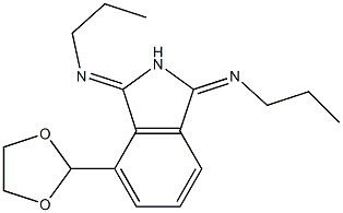 2,3-Dihydro-1,3-bis(propylimino)-7-(1,3-dioxolan-2-yl)-1H-isoindole