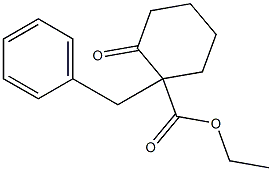 1-Benzyl-2-oxocyclohexanecarboxylic acid ethyl ester Structure