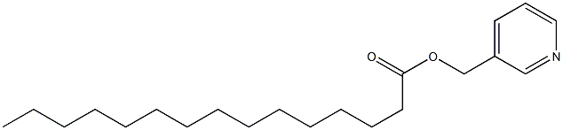 Pentadecanoic acid (3-pyridyl)methyl ester,,结构式