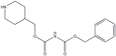 N-[(Piperidin-4-ylmethyl)oxycarbonyl]carbamic acid benzyl ester Struktur