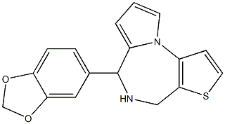  6-(1,3-Benzodioxol-5-yl)-5,6-dihydro-4H-pyrrolo[1,2-a]thieno[2,3-f][1,4]diazepine