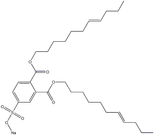 4-(Sodiosulfo)phthalic acid di(7-undecenyl) ester 结构式