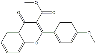 2-[4-Methoxyphenyl]-4-oxo-4H-1-benzopyran-3-carboxylic acid methyl ester Structure