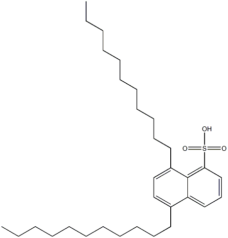5,8-Diundecyl-1-naphthalenesulfonic acid Struktur