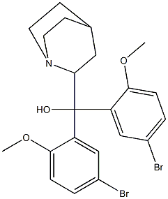 (Quinuclidin-2-yl)bis(2-methoxy-5-bromophenyl)methanol