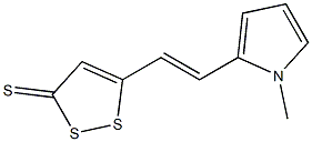 5-[2-(1-Methyl-1H-pyrrol-2-yl)ethenyl]-3H-1,2-dithiol-3-thione,,结构式