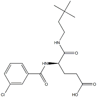  (R)-4-(3-Chlorobenzoylamino)-5-oxo-5-(3,3-dimethylbutylamino)valeric acid