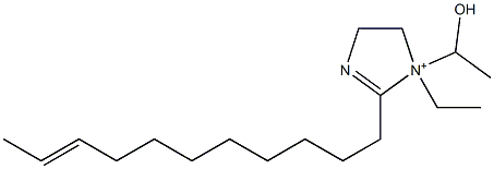 1-Ethyl-1-(1-hydroxyethyl)-2-(9-undecenyl)-2-imidazoline-1-ium Structure