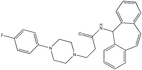 3-[4-(4-Fluorophenyl)-1-piperazinyl]-N-(5H-dibenzo[a,d]cyclohepten-5-yl)propionamide