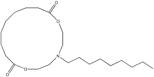 5-Nonyl-5-aza-2,8-dioxacyclohexadecane-1,9-dione,,结构式