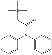 N,N-Diphenyl-2-(trimethylsilyl)acetamide Structure