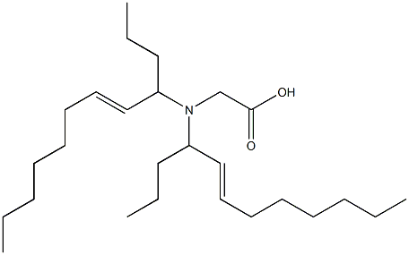 N,N-Di(5-dodecen-4-yl)glycine Structure