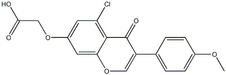  [(5-Chloro-3-(4-methoxyphenyl)-4-oxo-4H-1-benzopyran-7-yl)oxy]acetic acid