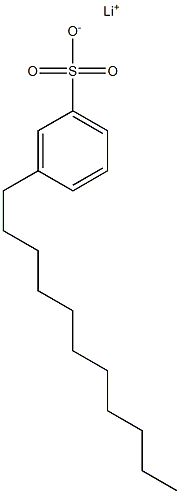 3-Undecylbenzenesulfonic acid lithium salt Structure