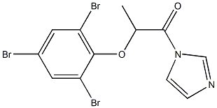 1-(1H-Imidazol-1-yl)-2-(2,4,6-tribromophenoxy)-1-propanone,,结构式