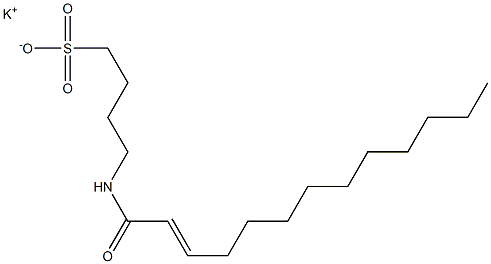4-(2-Tridecenoylamino)-1-butanesulfonic acid potassium salt Structure