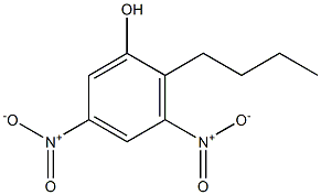 2-Butyl-3,5-dinitrophenol Struktur