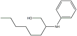 2-(フェニルアミノ)-1-オクタノール 化学構造式