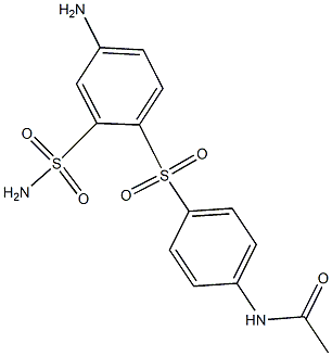 2-[[4-(Acetylamino)phenyl]sulfonyl]-5-aminobenzenesulfonamide Structure