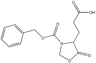 3-[3-(Benzyloxycarbonyl)-5-oxooxazolidine-4-yl]propionic acid Structure