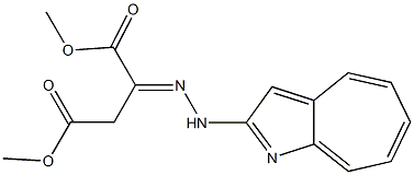 2-[2-(Cyclohepta[b]pyrrole-2-yl)hydrazono]succinic acid dimethyl ester Struktur