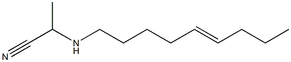 2-(5-ノネニルアミノ)プロピオニトリル 化学構造式