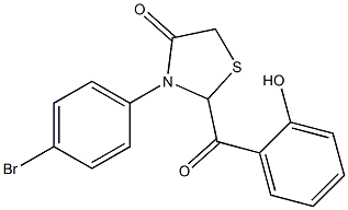 2-(2-Hydroxybenzoyl)-3-(4-bromophenyl)thiazolidin-4-one