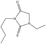 3-Butyl-1-ethyl-4-oxoimidazolidine-2-thione Structure