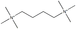 N,N'-Tetramethylenebis(trimethylaminium) 结构式