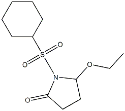 5-Ethoxy-1-[cyclohexylsulfonyl]pyrrolidin-2-one Structure