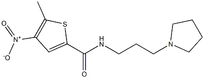 N-[3-(1-Pyrrolidinyl)propyl]-5-methyl-4-nitrothiophene-2-carboxamide