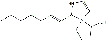  1-Ethyl-2-(1-heptenyl)-1-(1-hydroxyethyl)-4-imidazoline-1-ium