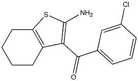 3-(3-Chlorobenzoyl)-4,5,6,7-tetrahydrobenzo[b]thiophene-2-amine Structure