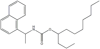 N-[1-(1-Naphtyl)ethyl]carbamic acid (1-propyloctyl) ester Structure