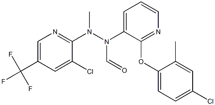 (2-(4-Chloro-2-methylphenoxy)(3-pyridyl))-N-((3-chloro-5-(trifluoromethyl)(2-pyridyl))methylamino)formamide
