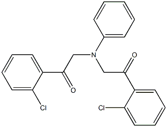 1-(2-CHLORO-PHENYL)-2-([2-(2-CHLORO-PHENYL)-2-OXO-ETHYL]-PHENYL-AMINO)-ETHANONE,,结构式