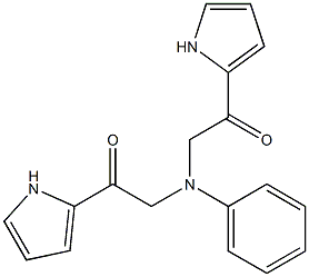 2-([2-OXO-2-(1H-PYRROL-2-YL)-ETHYL]-PHENYL-AMINO)-1-(1H-PYRROL-2-YL)-ETHANONE Struktur