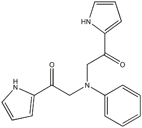 2-([2-OXO-2-(1H-PYRROL-2-YL)-ETHYL]-PHENYL-AMINO)-1-(1H-PYRROL-2-YL)-ETHANONE Structure