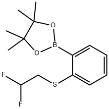 2-(2-(2,2-DIFLUOROETHYLTHIO)PHENYL)-4,4,5,5-TETRAMETHYL-1,3,2-DIOXABOROLANE|