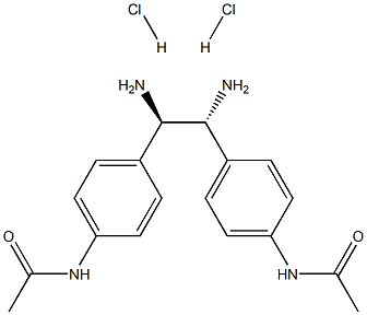 (R,R)-1,2-Bis(4-acetamidophenyl)-1,2-ethanediamine dihydrochloride, 95%, ee 99% Structure