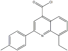 8-ethyl-2-(4-methylphenyl)quinoline-4-carbonyl chloride