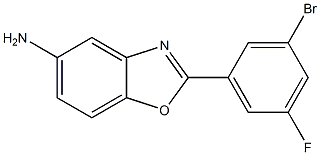 2-(3-BROMO-5-FLUORO-PHENYL)-BENZOOXAZOLE-5-YLAMINE Structure